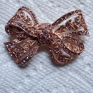 Kenneth Jay lane rose gold broche